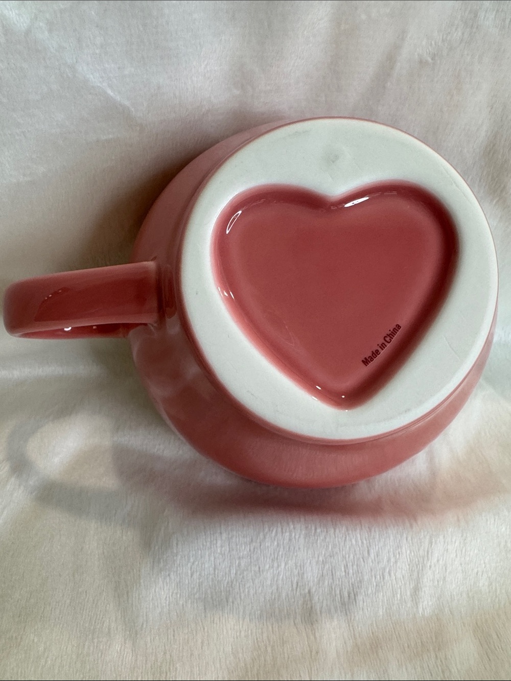 Starbucks Cup & Saucer Set Pink Hearts 2005 Large 16 oz. Vintage - Picture 5 of 11
